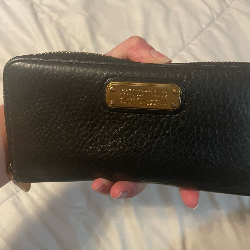 Marc by Marc Jacobs black pebble leather wallet